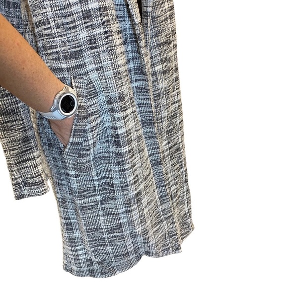 Melloday Textured Tweed Style Open Front Jacket - Picture 8 of 16